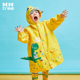 kocotreekk树儿童雨衣书包位男女童学生小童斗篷式宝宝雨披幼儿园防水雨衣