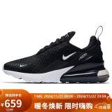 耐克NIKE休闲鞋女气垫AIR MAX 270鞋AH6789-001黑35.5