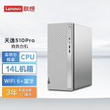 联想（Lenovo） 天逸510Pro 14升机箱主机商务办公家用台式电脑 单主机 13代酷睿i5 16G 512G+1T
