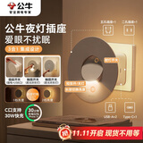 公牛30W PD苹果快充卧室小夜灯 床头灯射灯转换插头/一转二USB插座/无线转换插座 GN-94021U
