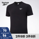 Reebok锐步官方男女同款TEE基础LOGO款运动户外修身圆领短袖T恤 GR8487 A/S