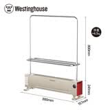 西屋（Westinghouse）石墨烯踢脚线取暖器家用烘衣架暖风机移动地暖居浴两用节能电暖器WTH-S608 升级双层烘衣架【柔雅杏】
