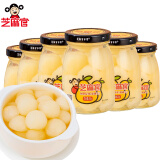 芝麻官 新鲜水果罐头梨球罐头258g*6瓶 糖水休闲食品送礼 父母儿童零食