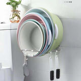 蕉迟 挂盆钩免打孔脸盆架卫生间置物架挂钩澡盆架浴室壁挂毛巾架 小号的2个【赠8钩）