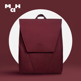 MAH羊舍联名款日系简约书包女ins风通勤高中双肩背包包男旅行电脑包 中号14寸丨酒红