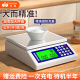 至尊充电烘培称重电子秤厨房高精度食物秤克秤小型家用水果称克重秤 加大、不锈钢盘 15kg 1g