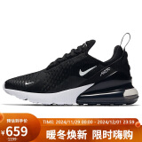 耐克NIKE休闲鞋女气垫AIR MAX 270鞋AH6789-001黑36.5