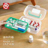NAKAYA日本进口医药箱家用小药箱便携多功能塑料药品收纳盒急救箱 迷你小药箱