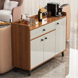 柯诺苏茶水柜餐边柜子储物柜客厅靠墙置物柜轻奢茶柜置物架收纳柜备餐柜 【实木丨送货上门】原野橡木色90*30*84cm