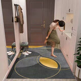 素济地垫入户门垫轻奢进门家用玄关脚垫防滑垫卫生间浴室门口吸水 新款轻奢-08 140/200厘米【任意剪裁可水洗】