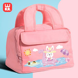 UKUK 韩国小学生饭盒保温包加厚防水铝箔保温袋便当袋餐具袋 夏威夷兔保温包