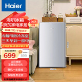 海尔（Haier）小冰箱迷你家用单门复古冰箱一级能效宿舍出租房办公室93升超薄小型节能节能冷藏多档调温电冰箱 海尔统帅93升单门冰箱丨带微冷冻室丨七档调温