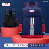 迪士尼（Disney）小学生书包男孩书包1-3-6年级减负护脊双肩背包学生男生休闲书包 黑豹小号