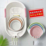 蕉迟 挂盆钩免打孔脸盆架卫生间置物架挂钩澡盆架浴室壁挂毛巾架 加大的2个+小号的2个【赠20钩）