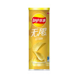 乐事（Lay's）无限薯片 忠于原味104g 罐装 膨化食品 零食 休闲食品