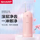 夏普便携冲牙器 家用可伸缩洗牙器 IPX7级防水 男女情侣 DO-WFND8C DO-WFND8C-PK粉色 3支喷头