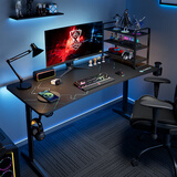 赛途电脑桌电竞书房人体工学弧型1.5米大桌面加长加宽书桌  黑色