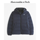 ABERCROMBIE & FITCH【李现同款】男装24冬季款抗风羽绒服黑色夹克外套KI132-4149 藏青色 S (175/92A)