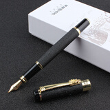 英雄（HERO）钢笔黑绒砂铱金钢笔美工笔明尖 6006