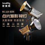 SmallRig斯莫格 RC220补光灯摄影灯直播主播美颜嫩肤柔光灯专业影棚拍照视频拍摄常亮影视灯 220D单色温+2.8米气垫灯架