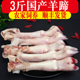 羊蹄生鲜 羊蹄子农家散养羊小腿新鲜冷冻烧烤食材 3斤装