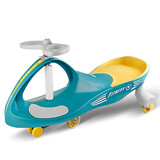 好娃娃（howawa）扭扭车万向轮摇摇溜溜车妞妞车宝宝儿童车2-6岁摇摆车闪光静音轮 波比斯绿 免安装带音乐