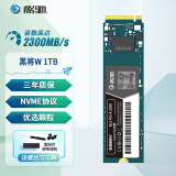影驰 SSD固态硬盘M.2接口(NVMe协议) PCIe高速台式机电脑高速硬盘 黑将W 1TB