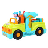 汇乐 工具卡车 婴儿玩具 电动工程车 拆装玩具车789