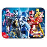 古部冰雪奇缘儿童铁盒木制拼图100片女孩公主玩具 3-6岁卡通平图礼物 迷你特工队100片1853