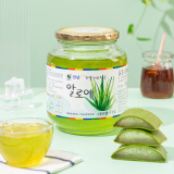 全南 韩国进口  蜂蜜芦荟饮品1kg 清新自然 原装进口 水果茶含果肉 冷热冲