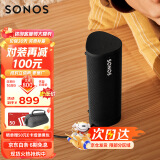 SONOS Roam SL 无线智能便携式蓝牙音响 客厅书房室内户外可用 蓝牙&WiFi两用 迷你音箱 桌面音响 单只-黑色