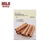 无印良品 MUJI 巧克力味夹心卷饼干 零食 50g