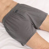 炙夏棉男士高腰深裆宽松内裤男阿罗裤中老年吸汗舒适平角裤大码裤头 橄榄绿 单条装 XL 建议150-180斤