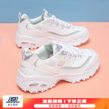 斯凯奇（Skechers）女鞋春季25新款网面透气熊猫鞋潮流运动鞋轻便休闲鞋小白鞋女 白色/明星同款/透气大网眼 35 (200mm)