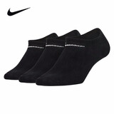 耐克（NIKE） 袜子 男袜女袜运动袜防滑耐磨中筒袜篮球袜休闲透气跑步袜短袜 【黑色短筒三双装】SX7678-010 M鞋码【38-42码】