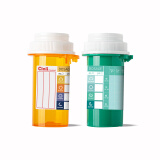 CiNii 美国药品分装瓶大容量便携密封药盒避光防氧化中药粉液体药剂 橙绿双色套装