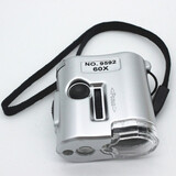 天窗（Sky window）60倍放大镜迷你显微镜9592高倍高清带紫光灯便携扩大镜