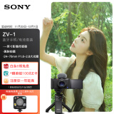 索尼（SONY）ZV-1数码相机 手柄电池套装黑色 小巧高颜值/美肤/强悍对焦/大变焦/入门/4K视频/Vlog ZV1