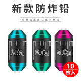贰来新型防炸铅双芯克度快速铅刻度铅皮加厚大物铅坠黑坑竞钓鱼小配件 防炸克度铅2.5g（10枚）