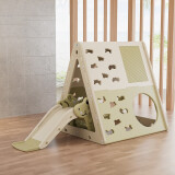 顽乐熊攀爬架滑梯秋千组合家用室内婴幼儿宝宝儿童游乐场玩具积木板 薄荷绿攀爬架滑梯