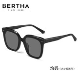 贝尔莎（bertha）墨镜男士户外运动开车专用防紫外线司机驾驶男女士高级感太阳眼镜 高清尼龙黑灰片（横点款）