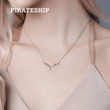 海盗船（pirateship）项链 女心上鹿角银项链女日韩时尚气质锁骨链个性款情人节礼物