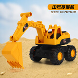 卡比瑞挖掘机惯性儿童玩具车工程车套装大号推土机铲车模型男孩沙滩挖机 滑行挖掘机