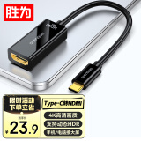 胜为（shengwei） Type-C转HDMI转换线器 USB-C转HDMI4K转接头线 苹果15/MacBook华为P60手机连电视投屏线ACH1015G