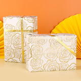 极度空间包装纸6张装春节装饰生日礼物包装纸鲜花束打包纸+丝带