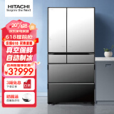 日立（HITACHI）日本原装进口冰箱法式多门电冰箱 黑科技真空冰温保鲜 自动制冰 美味速冻 WIFI智能远程控制 电动门旗舰机735升R-ZXC750KC 水晶镜色