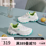 斯凯奇（Skechers）小白熊女鞋老爹鞋厚底增高休闲鞋透气运动鞋99999863