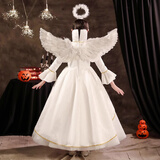 多美忆万圣节服装儿童披风道具万圣节装扮cosplay派对演出服-天使套装