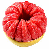 土八鲜福建柚子红心柚子蜜柚 时令新鲜水果红肉柚礼盒 1枚标准果福利装（1.2-2斤）