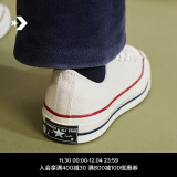 匡威（Converse）官方 1970S男女经典低帮帆布鞋米白色162062C 162062C/米白色 36